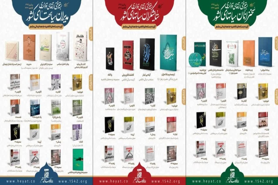 گزیده بسته های فاطمیه جامعه ایمانی مشعر